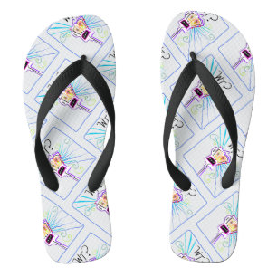 Was? WAS? EMOJI Meemogie Flip Flops