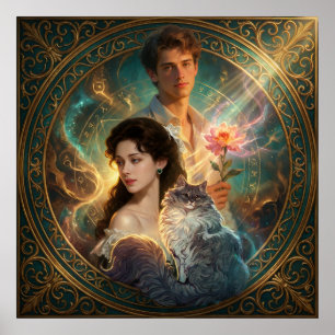 Was wenn dein Haustier ein Mensch wäre Kunstposter Poster