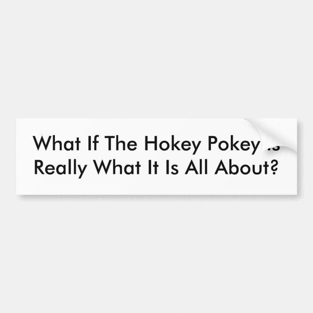 Was wenn der Hokey Pokey IsReally, was aller es… Autoaufkleber (Vorne)