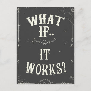 Was, wenn...es funktioniert? Inspirationsangebot Postkarte