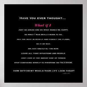 Was, wenn ich... poster