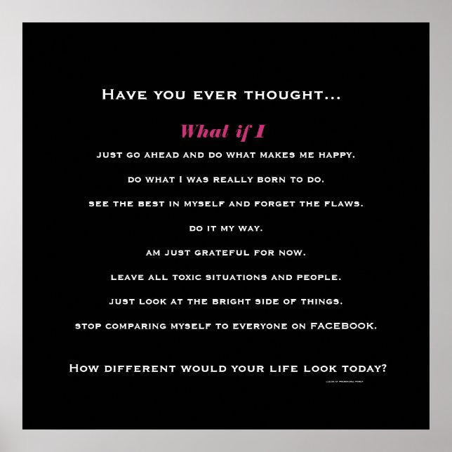 Was, wenn ich... poster (Vorne)