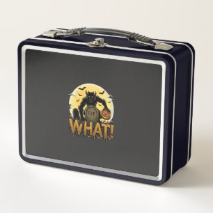 Was Werwolf-Kürbis-Grabstein Vollmond Metall Brotdose