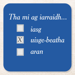 Was will du? Whisky! Untersetzer