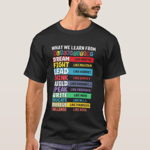Was wir aus der schwarzen Geschichte lernen, inspi T-Shirt