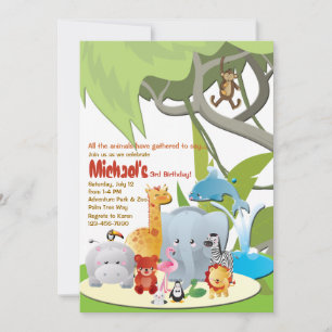 Was wir bei der Geburtstagsparty der Z00 sehen wer Einladung