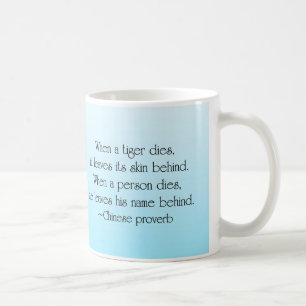 Was wir hinten verlassen tasse