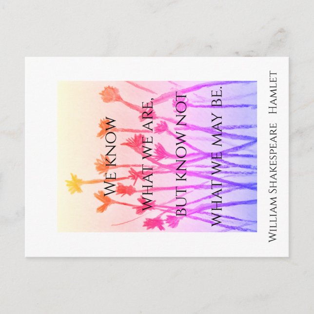 Was wir sein könnten (Hamlet) Postkarte (Vorderseite)