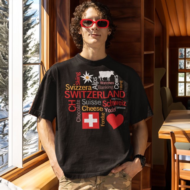 Was wir über die Schweiz Liebe haben T-Shirt (Von Creator hochgeladen)