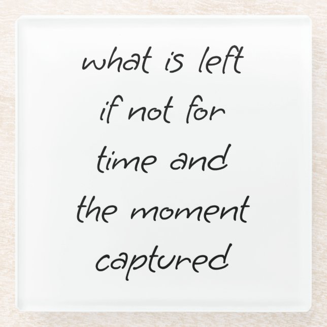 Was wird aus Glas Verlassen Untersetzer? Glasuntersetzer (Vorderseite)