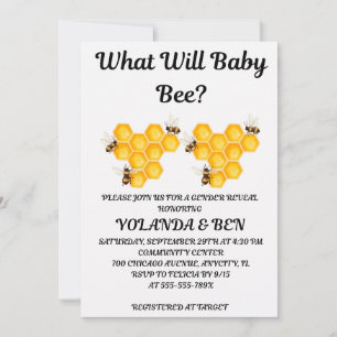 Was Wird Baby Bee Geschlecht Enthüllen Einladung