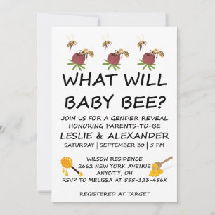 Was wird Baby Bee Geschlecht Enthüllung Einladung
