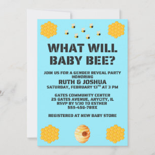 Was wird Baby Bee Geschlecht Enthüllung Einladung
