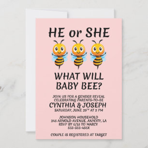 Was Wird Baby Bee Geschlecht Enthüllungsfeier Einl