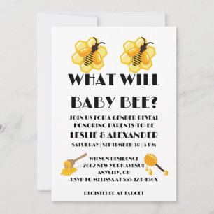 Was Wird Baby Bee Geschlecht Reveal Einladung