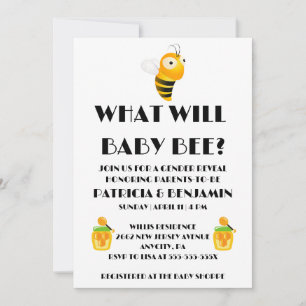 Was Wird Baby Bee Geschlecht Reveal Einladung