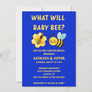 Was Wird Baby Bee Geschlecht Reveal Einladung