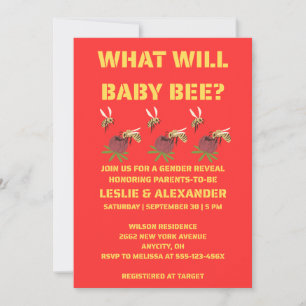 Was Wird Baby Bee Geschlecht Reveal Einladung