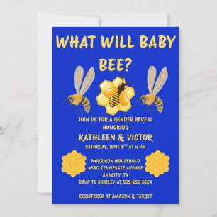 Was Wird Baby Bee Geschlecht Reveal Einladung