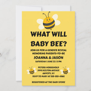 Was Wird Baby Bee Geschlecht Reveal Einladung