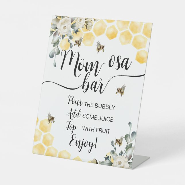 Was wird Baby Bee Mama Osa Bar Sign. Sockelschild (Vorderseite)