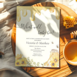 Was wird Baby Bee Sunflowers Gender Reveal Einladung
