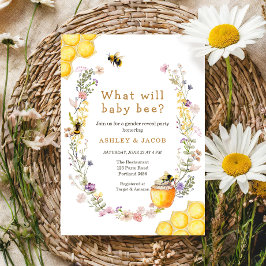 Was wird Baby Bee Wildblume Gender Reveal Einladung