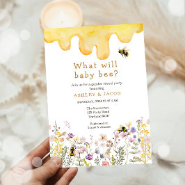 Was wird Baby Bee Wildblume Gender Reveal Einladung