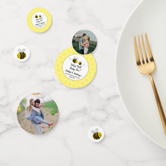 Was wird Baby sein? Party-Foto Konfetti (Gruppe)