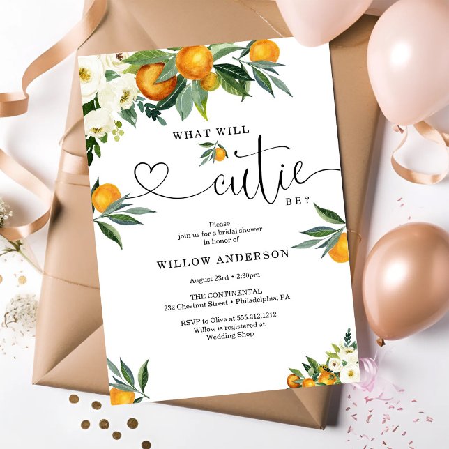 Was wird Cutie Citrus Lemon Hochzeitsdusche sein Einladung (Von Creator hochgeladen)