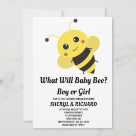 Was wird das Baby Bee Geschlecht zeigen Party Einladung