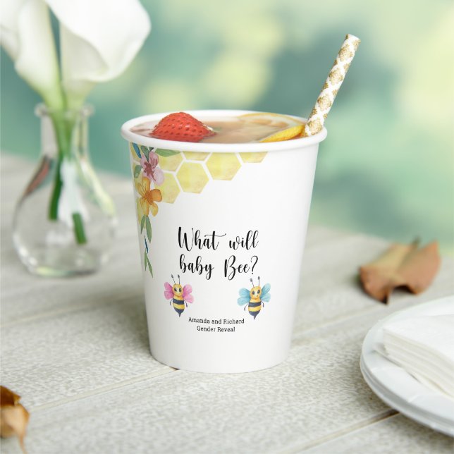 Was wird das Baby sein? Pappbecher (In Situ)