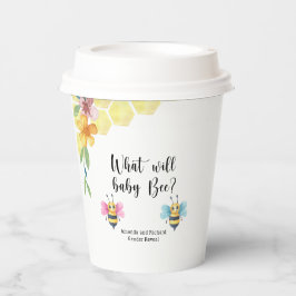 Was wird das Baby sein? Pappbecher