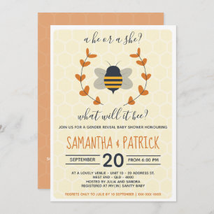 Was wird das Geschlecht zeigen Baby-Dusche? Einladung