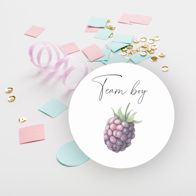 Was wird der Teamboy sein Runder Aufkleber (Von Creator hochgeladen)