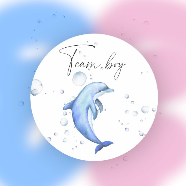 Was wird der Teamboy sein Runder Aufkleber (Von Creator hochgeladen)