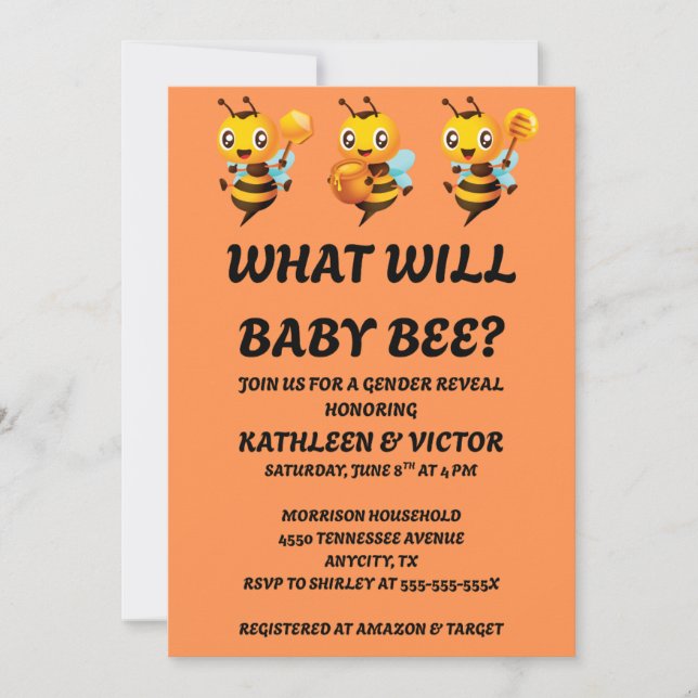 Was wird die Geschlechtsoffenbarungsfeier für Baby (Vorderseite)