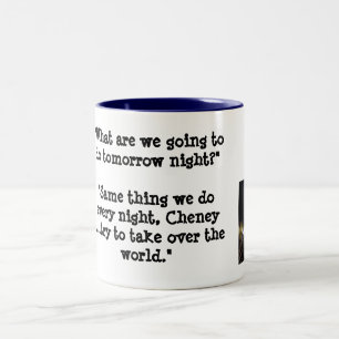 Was wollen Sie, um morgen zu tun? Zweifarbige Tasse