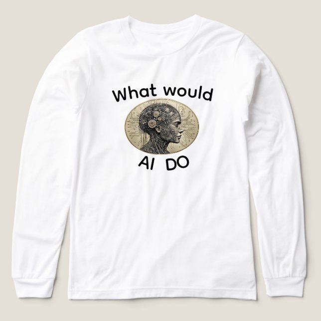 WAS WÜRDE AI TUN? Tri-Blend SHIRT (Design Vorderseite)