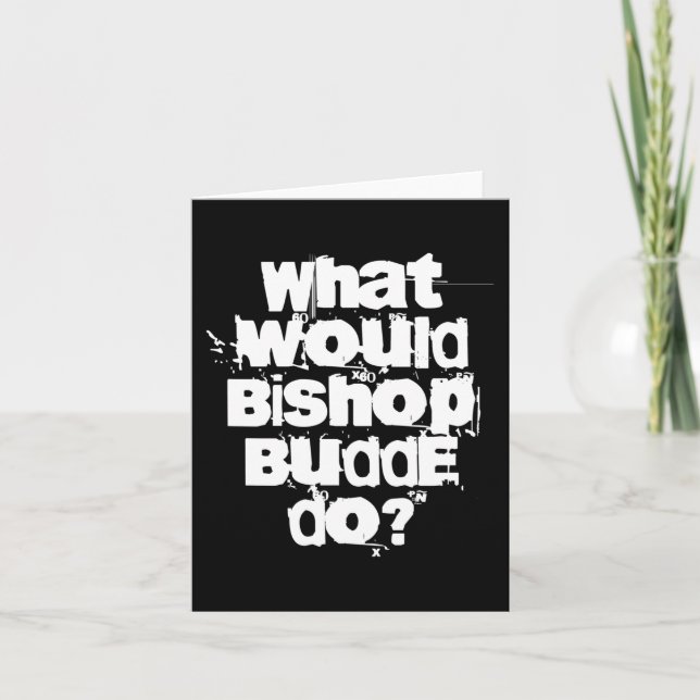 Was würde Bischof Budde tun? Karte (Vorderseite)