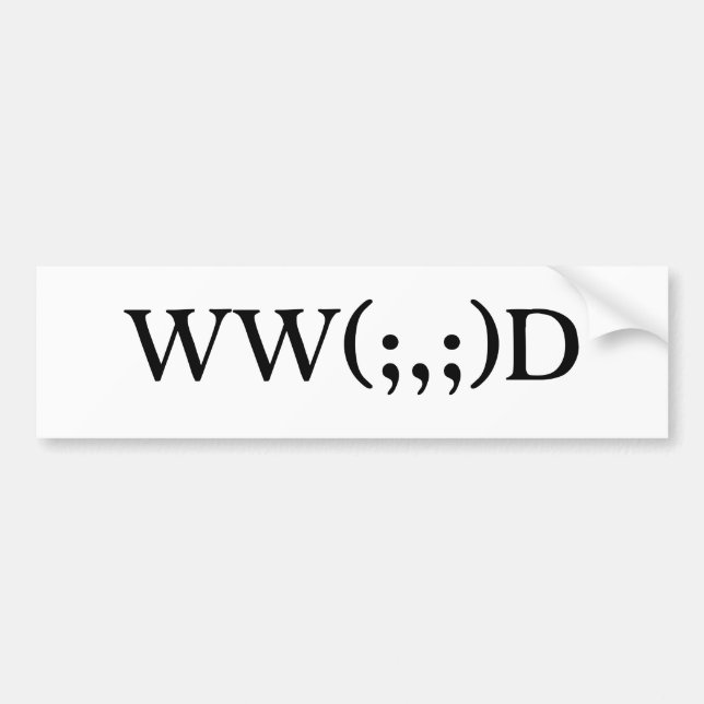 Was würde Cthulhu tun? B auf w-Text Autoaufkleber (Vorne)