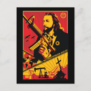 Was würde der republikanische Jesus tun? Postkarte