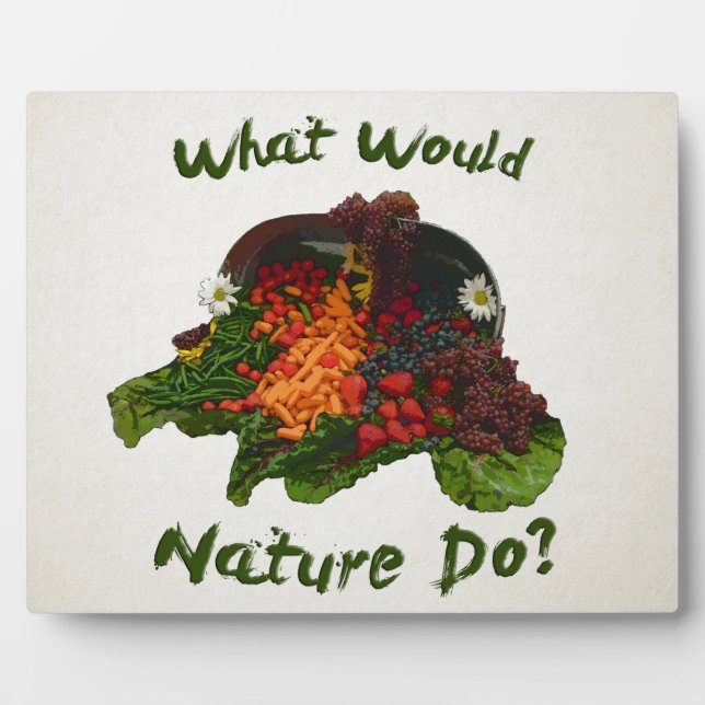 Was würde die Natur tun? Fotoplatte (Vorderseite)