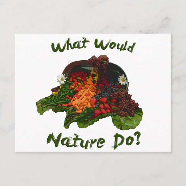 Was würde die Natur tun? Postkarte (Vorderseite)