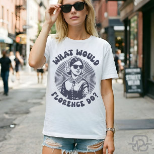 Was würde Florence tun? Florence Nightingale Retro T-Shirt