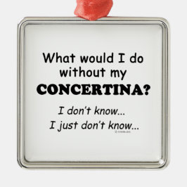 Was würde ich tun, Concertina Silbernes Ornament