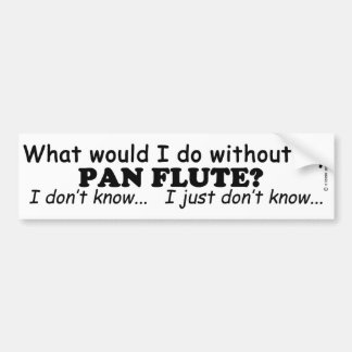 Was würde ich tun, Pan Flute? Autoaufkleber