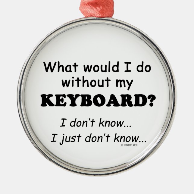 Was würde ich tun? silbernes ornament (Vorne)