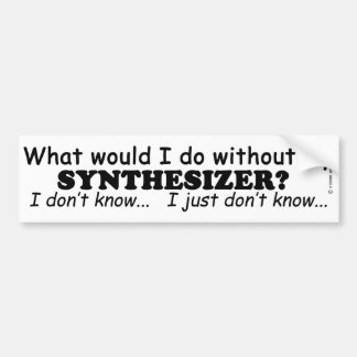 Was würde ich tun, Synthesizer? Autoaufkleber
