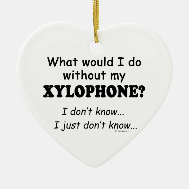 Was würde ich tun, Xylophone Keramikornament (Vorne)
